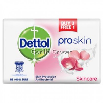 Dettol Antibacterial Skincare Bar Soap 100g (Buy 3 Free 1)